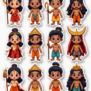 Indian Mythology - Sticker Sheet v4